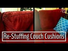 how to restuff couch cusions stuffing