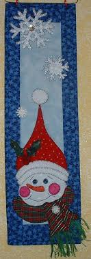 Jolly Snowman Quilted Wall Hanging