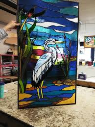 P 173 Scenic Stained Glass Panels