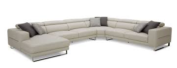leather laf chaise sectional sofa