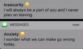 insecurity anxiety text messages
