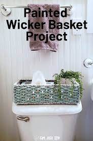 painted wicker basket how to