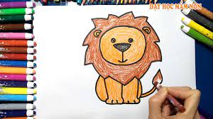 Hướng dẫn cách vẽ CON SƯ TỬ, Tô màu CON SƯ TỬ - How to draw a Lion | hình  tô màu cho bé | Hướng dẫn vẽ tranh đẹp nhất - Việt Nam Brand
