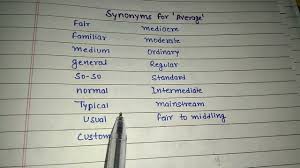 synonyms for average you
