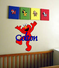 Elmo Personalized Name Wall Art 40 00