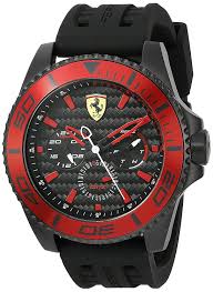 0830743) 4.3 out of 5 stars 48 $74.94 ferrari forza, quartz plastic and silicone strap casual watch, black with red detail, men, 830515 10 Best Ferrari Watches Reviews Consider Your Choice In 2019