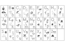 Malvorlagen buchstaben din a4 buchstaben und sonderzeichen vorlage zum drucken dina4 pdf. Abc Buchstabentafeln A Z Ausdrucken Lerntafel