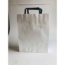 cord handled paper gift bags white 12