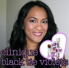 a clinique black tie violets tutorial