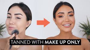 how to fake a tan with make up using