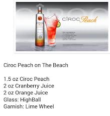 peach ciroc vodka