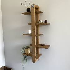 Wood Floating Shelves Live Edge Walnut