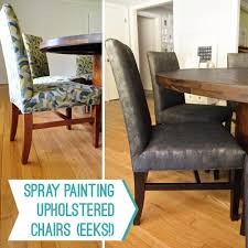 spray painting upholstered chairs