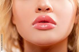 lips beauty injections concept close