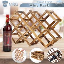 6 10 Bottle Wine Rack Foldable Wine