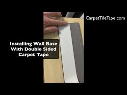 installing rubber wall base with double