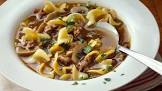 beef   pasta soup