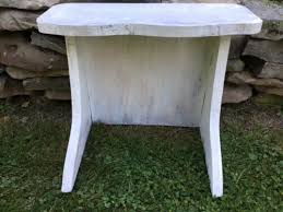 Vintage White Painted Cloud Wood Table