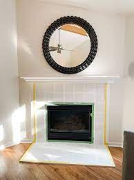 Painting Fireplace Tile Ridiculously