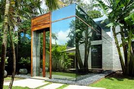 bali architecture mirror house