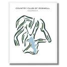Country Club of Roswell Georgia Golf Course Map Home - Etsy