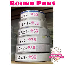 An 8 round cake that is 2 inches high will have 7 party servings (not 14). Round Cake Pan All Sizes Shopee Philippines