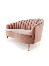 rose pink velvet petal sofa eph