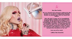 morphe cuts ties with jeffree star