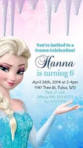 Disney Frozen Birthday Party Invitation Kids By