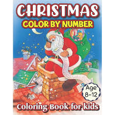Color (visual perception of light wavelengths). Christmas Color By Number Coloring Book For Kids Age 8 12 Kids Color By Number Coloring Book Stress Relieving Color By Number Coloring Pages Coloring Book For Relaxation Paperback Walmart Com Walmart Com