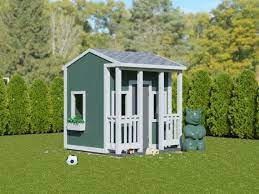 Cubby Playhouse Plans 8x8 Kids Outdoor