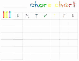 Roommate Chore Chart Template New Kids Chore Chart Templates Lovely