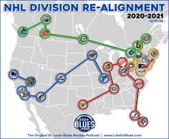 There will be a canadian team in the stanley cup semifinals! Updated Final 2020 2021 Nhl Re Alignment Map Nhl