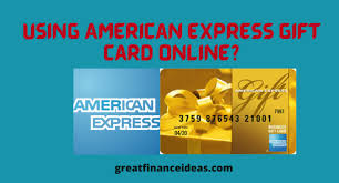 use your american express gift card to