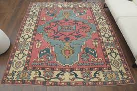 vine turkish oushak rug handmade