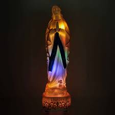Virgin Mary Illuminated Statue With