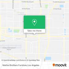 how to get to mathis brothers furniture