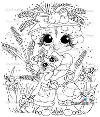 More 100 images of different animals for children's creativity. Instant Download Digital Digi Stamps Big Eye Big Head Dolls Digi My Down On The Farm Besties Doll 25 By Sherri Baldy Moon Coloring Pages Animal Coloring Pages Digi Stamps