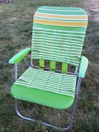 vine vinyl folding lawn chair