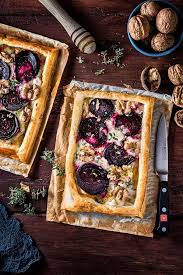 beetroot tart with goat s cheese
