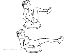 Bosu Ball Leg Pull In Knee Tucks Workoutlabs Exercise Guide