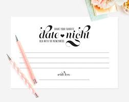 Date Night Idea Date Night Card Wedding Keepsake Idea
