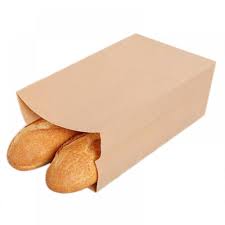 50 pcs kraft paper bread bags for