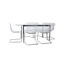Acrylic Glass Top Dining Set Of 6