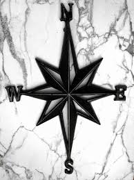 Cast Iron Directional Star Compass Wall