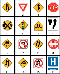 What Does Road Sign 3 On The Road Sign Chart Mean