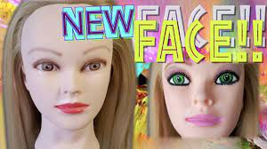 face on mannequin head doll