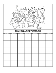 December Calendar Template Education World