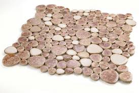 mosaic porcelain tile mancala pebble