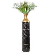79 cm tall metal decorative floor vase